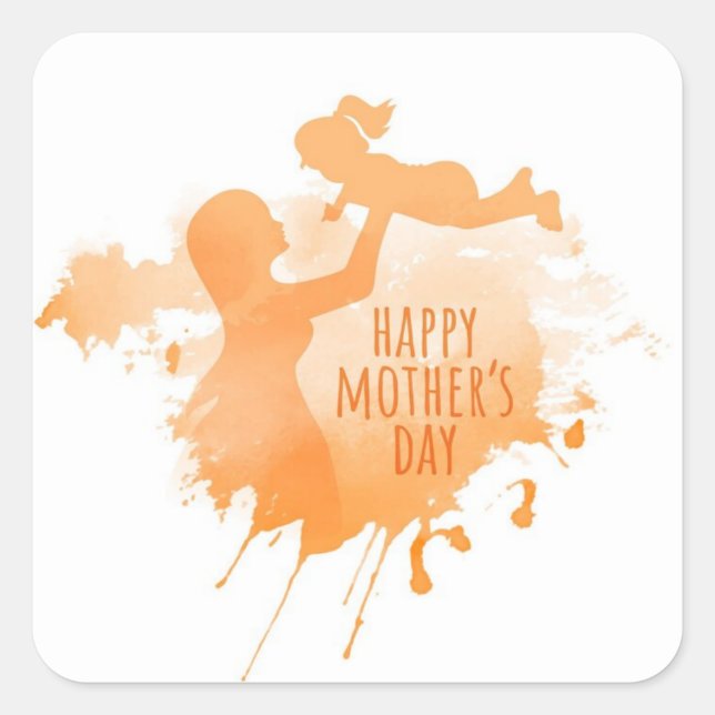 Happy Mthers Day Sticker (Vorderseite)