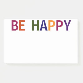 Happy Multicolored 10 x 6 Post-it Klebezettel