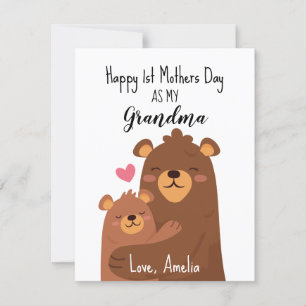 Happy Mütter Day Card für Oma, die erste Mutter Einladung