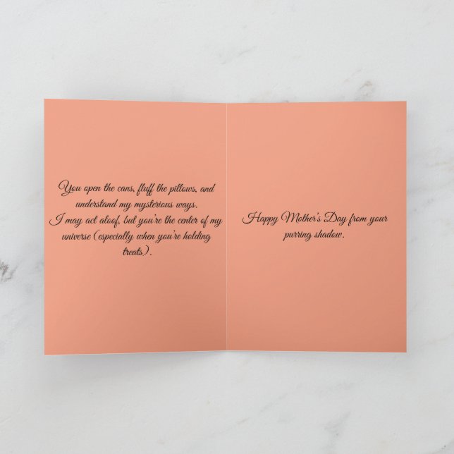 Happy Mütter Day Cats Karte (Innenseite)