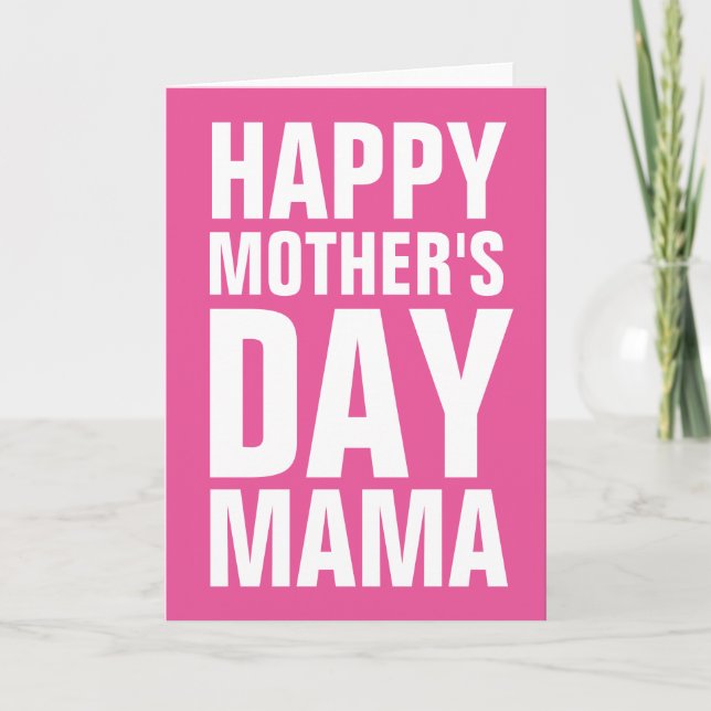 Happy Mütter Day Mama Grußkarte für Mama Karte (Vorderseite)