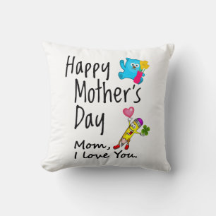 Happy Mütter Day. Mama, ich Liebe dich. Kissen