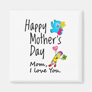 Happy Mütter Day. Mama, ich Liebe dich. Magnet