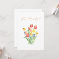 Happy Mutter-Day Tulpen Blume Kegel-Karte