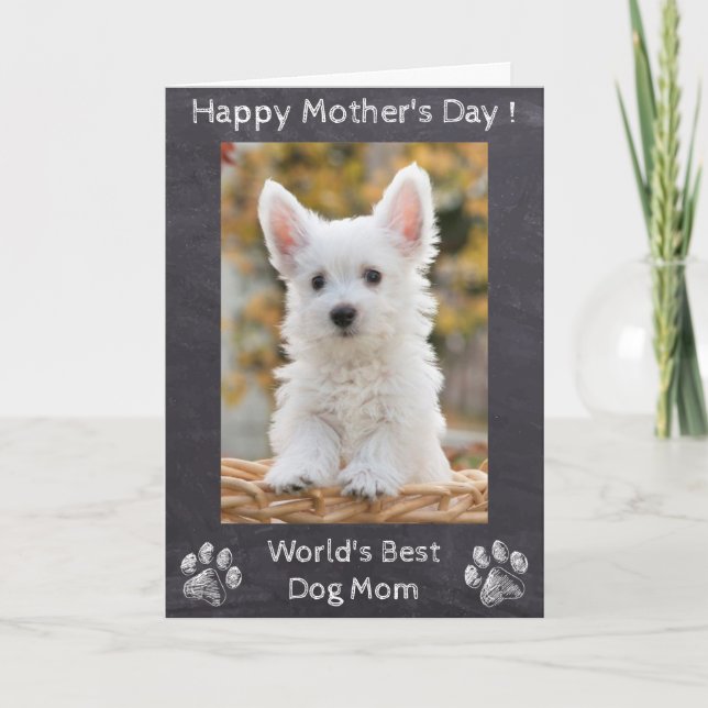 Happy Mütter Day - Weltbeste Hunde-Mama - Foto Karte (Vorderseite)