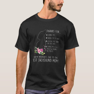 Happy Mütter Tag Dackel Mama Liebe Hunde Männer un T-Shirt