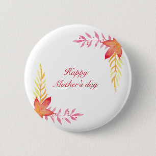 Happy Mütter Tag Runder Button