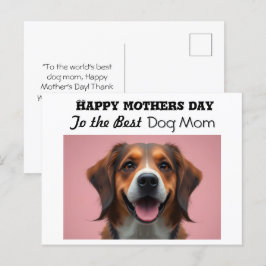 Happy Mütter Tag Zum Besten Hund Mama Feiertagspostkarte