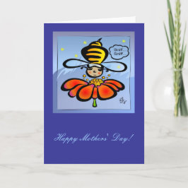 Happy Mütter'Day Bee Sniff Card Karte