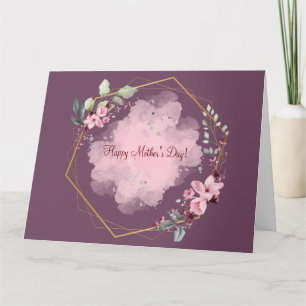 HAPPY MUTTER'S DAY (DARK LILAC) CARD KARTE