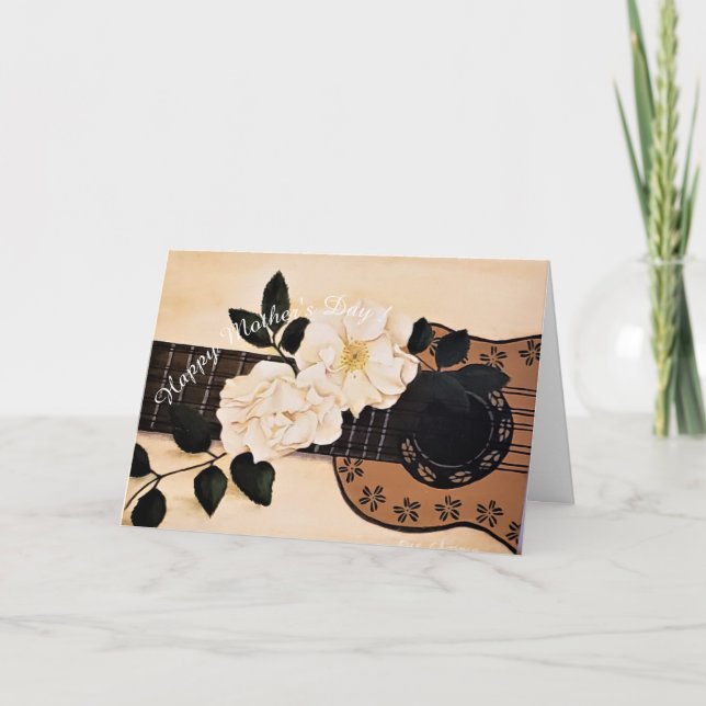 HAPPY MUTTER'S DAY GUITAR KARTE (Vorderseite)