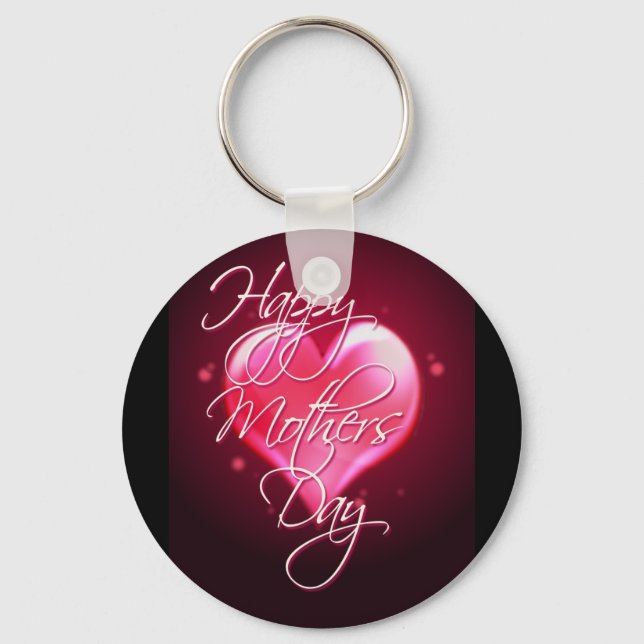 HAPPY MUTTER'S DAY HERART VON SHARON SHARPE SCHLÜSSELANHÄNGER (Vorderseite)