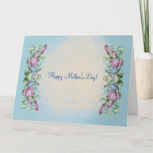 HAPPY MUTTER'S DAY (LIGHT BLAUE) CARD KARTE