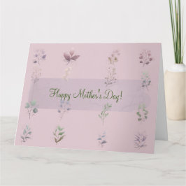 HAPPY MUTTER'S DAY (LIGHT MAUVE) CARD KARTE