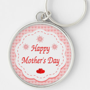 "HAPPY MUTTER'S DAY" PINK HEARTS SCHLÜSSELANHÄNGER