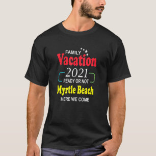 Happy Myrtle Beach Familienurlaub 2021 Sterne T-Shirt