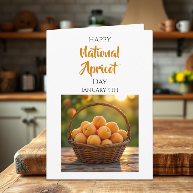 Happy National Apricot Day | January 9th Karte (Von Creator hochgeladen)