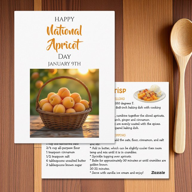 Happy National Apricot Day | January 9th Postkarte (Von Creator hochgeladen)
