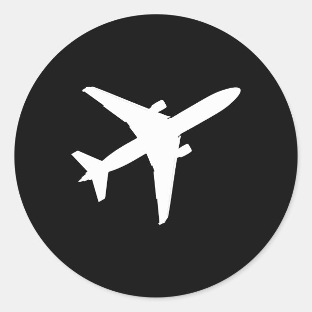 Happy National Aviation Day Runder Aufkleber (Vorderseite)