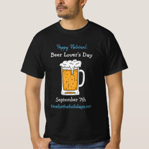 Happy National Beer Lover's Day Funny Holidays T-Shirt