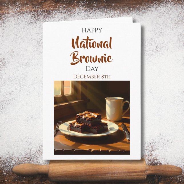Happy National Brownie Day | Dec 8th Karte (Von Creator hochgeladen)