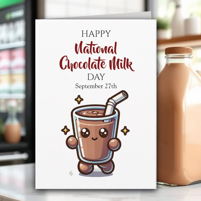 Happy National Chocolate Milk Day Karte (Von Creator hochgeladen)