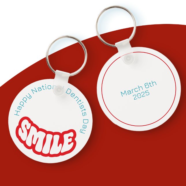 Happy National Dentists Day Schlüsselanhänger (dentist day keyring)