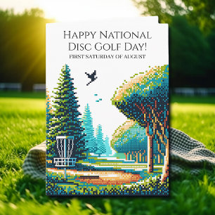 Happy National Disk Golf Day Karte