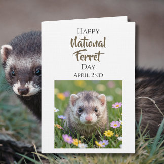 Happy National Ferret Day - April 2nd Karte