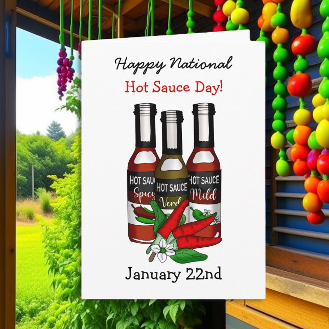 Happy National Hot Sauce Day | 22. Januar Karte (Von Creator hochgeladen)
