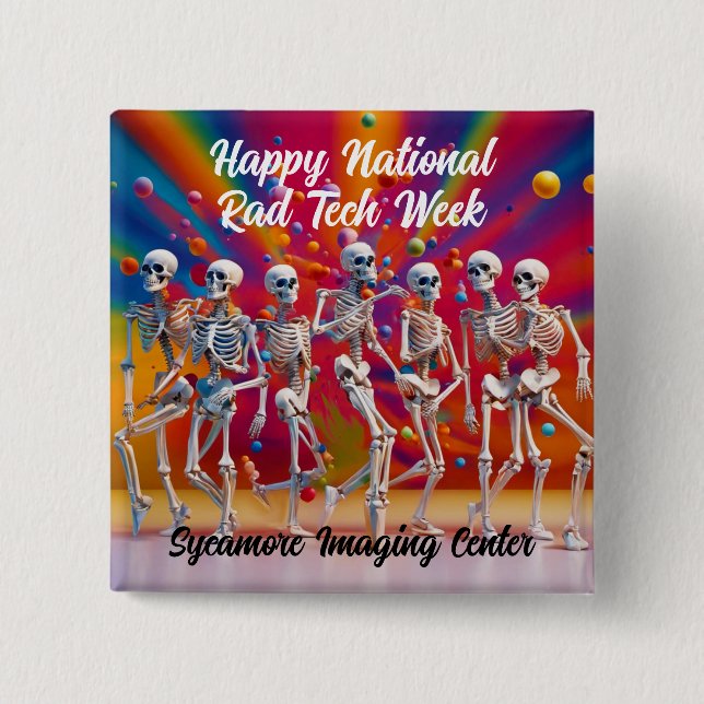 Happy National Krass Tech Week Button (Vorderseite)