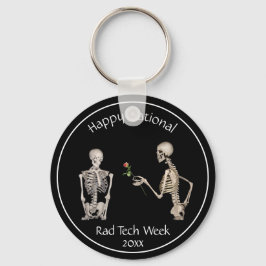 Happy National Krass Tech Week und Skeletons Keych Schlüsselanhänger