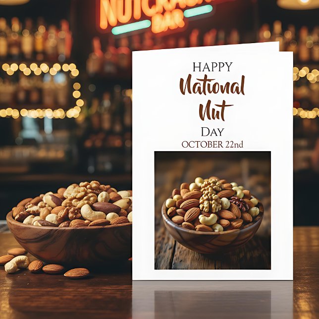 Happy National Nut Day | October 22nd  Karte (Von Creator hochgeladen)