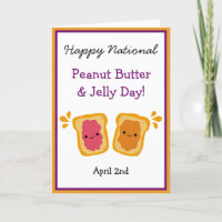 Happy National Peanut Butter & Jelly Day Niedlich 