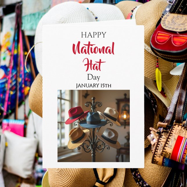Happy Natoinal Hat Day | January 15th  Karte (Von Creator hochgeladen)
