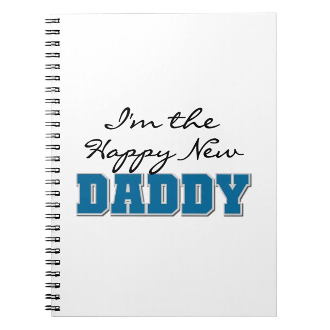 Happy New Daddy Gifts Notizblock (Vorderseite)