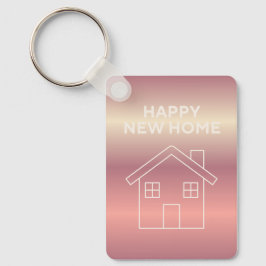 Happy New Home Card - Pink Gradient Schlüsselanhänger