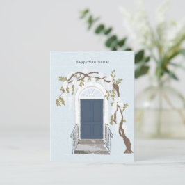 Happy New Home Quote House Illustration Card Postkarte