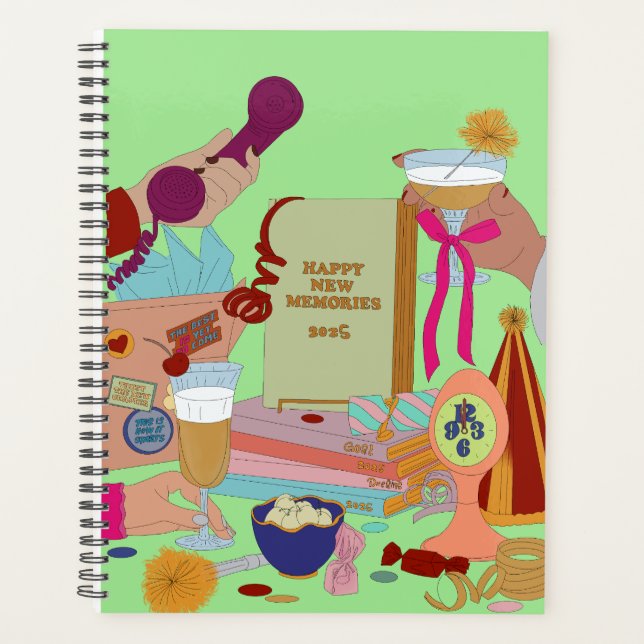 HAPPY NEW MEMORIES SCHEDULE 2025  PLANER (Vorderseite)