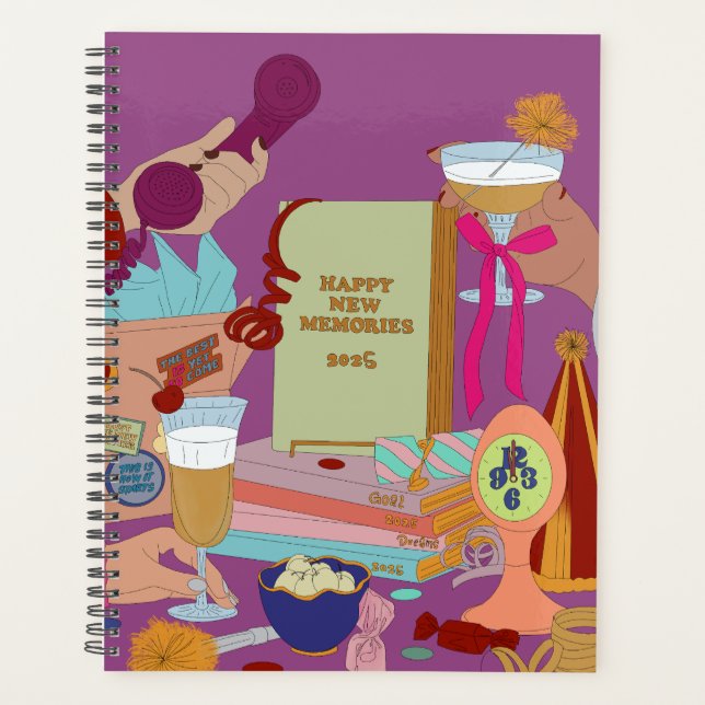 HAPPY NEW MEMORIES SCHEDULE 2025  PLANER (Vorderseite)