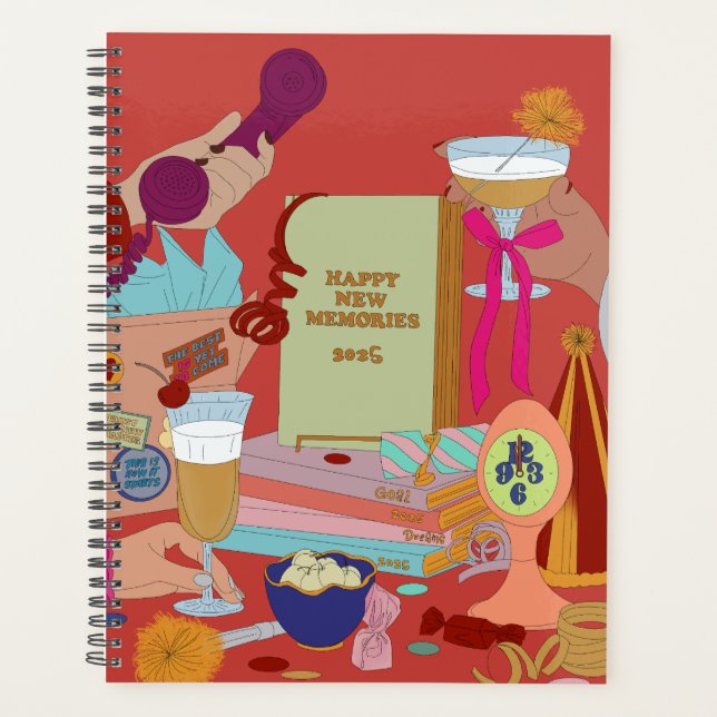 HAPPY NEW MEMORIES SCHEDULE 2025 PLANER (Vorderseite)