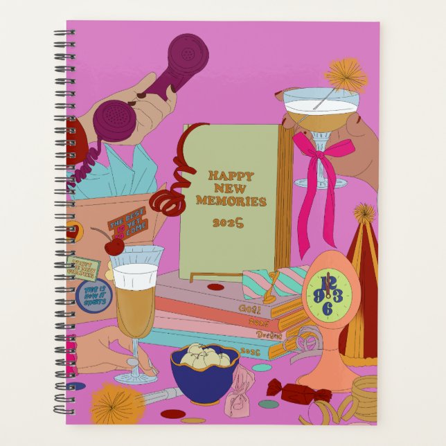 HAPPY NEW MEMORIES SCHEDULE 2025 PLANER (Vorderseite)