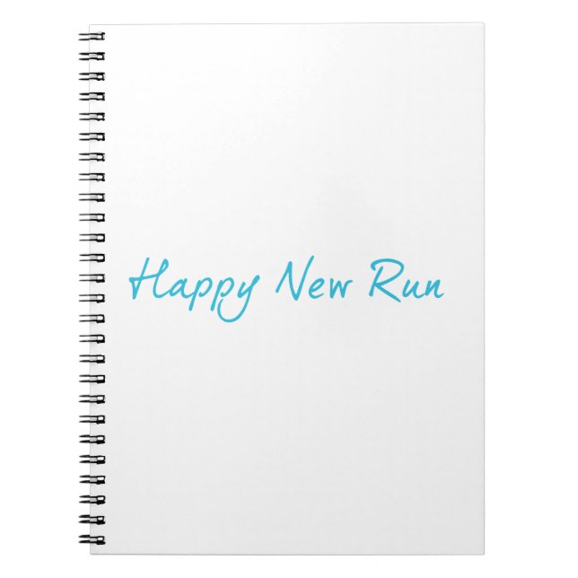Happy New Run Notizblock (Vorderseite)