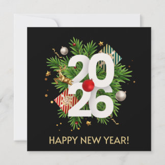Happy New Year2026 Einladung