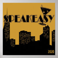 Happy New Year, 1920er Party Poster