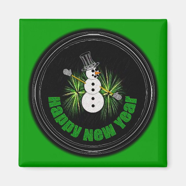 Happy New Year 1 Magnet (Vorne)