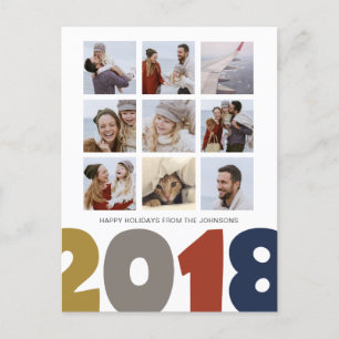 Happy New Year 2018 9 FOTOS Postkarten
