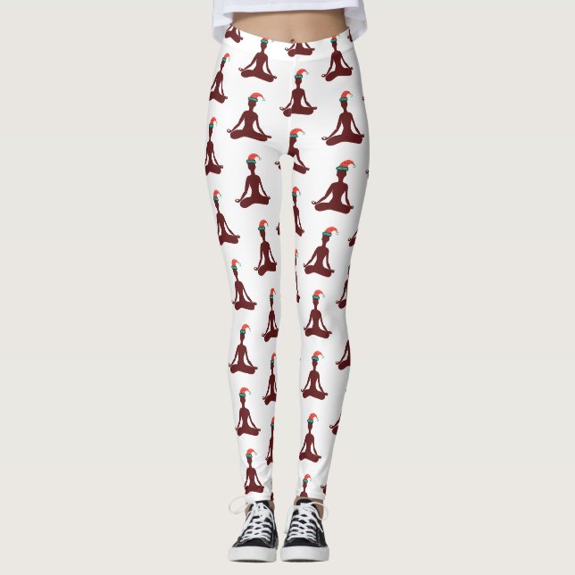Happy New Year 2018 Yoga Leggings (Vorderseite)