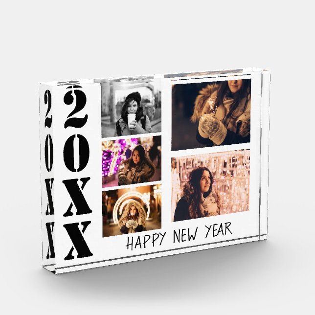 Happy New Year 2023 5 Foto Collage Block (Links)