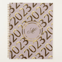 Happy New Year 2023 Elegant Imitats Rose Gold Planer